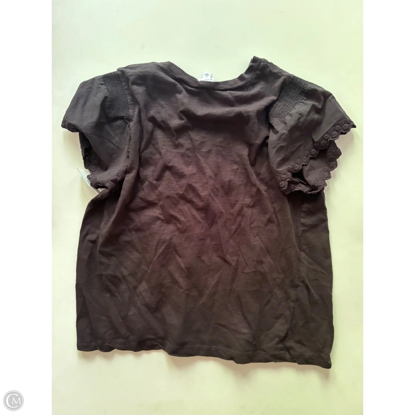 Top Short Sleeve By Crown And Ivy In Black, Size: L