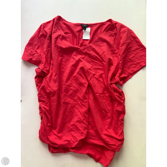 Top Short Sleeve By Talbots In Orange, Size: 3x