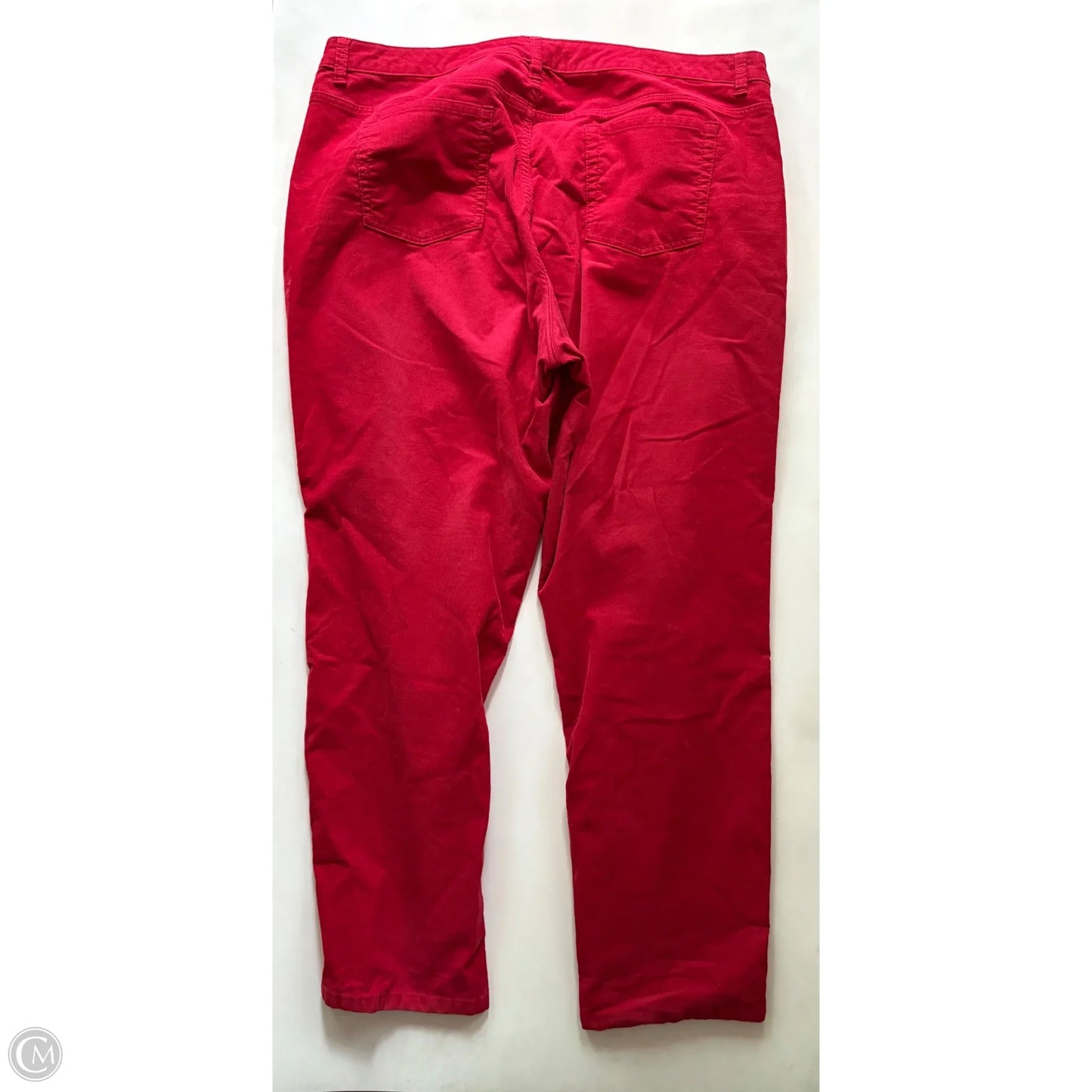 Pants Corduroy By Coldwater Creek In Red, Size: 20