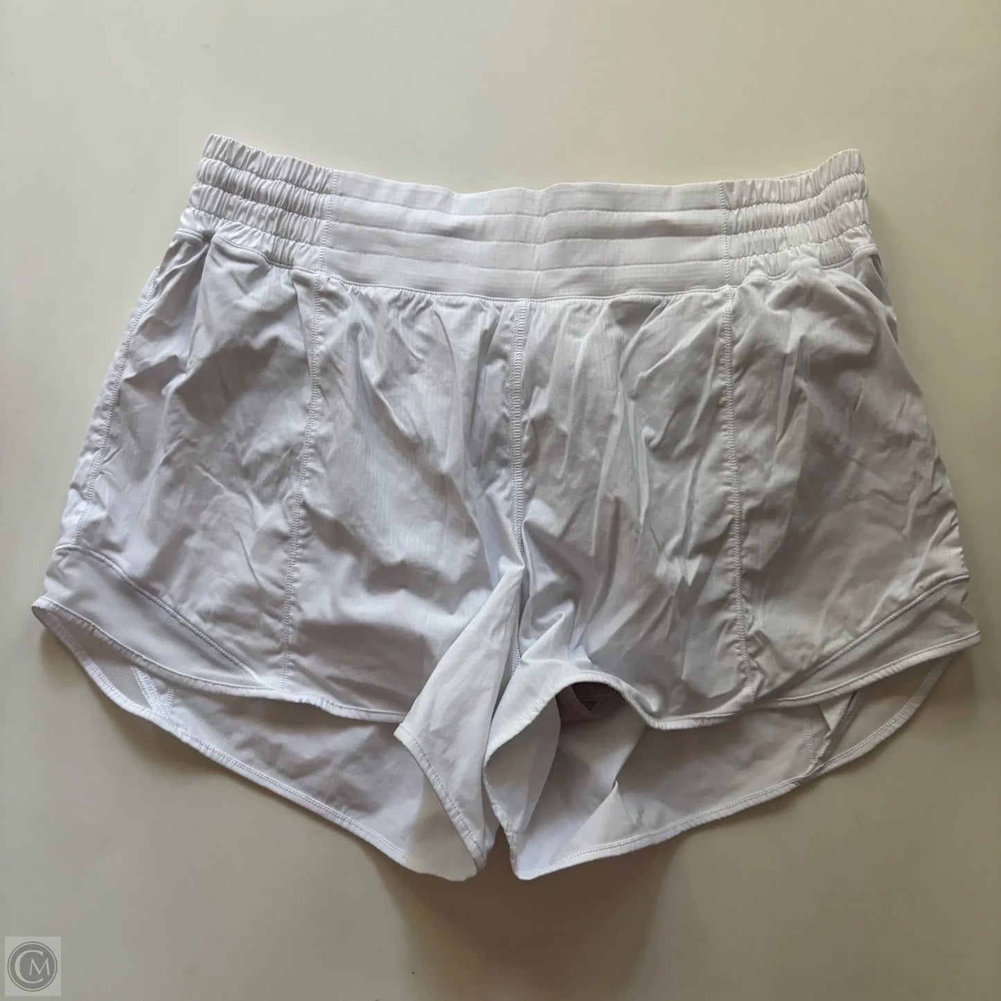 Athletic Shorts By Lululemon In White, Size: L