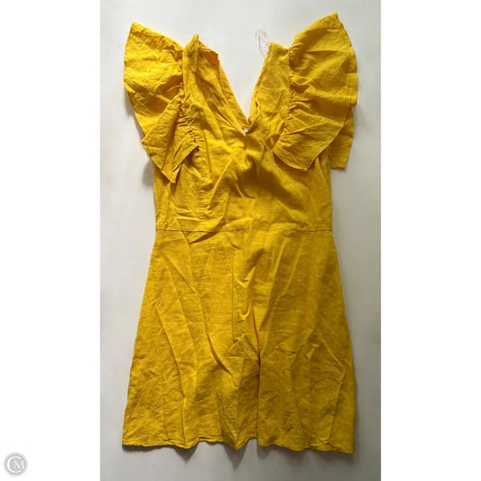 Dress Casual Short By A New Day In Yellow, Size: S