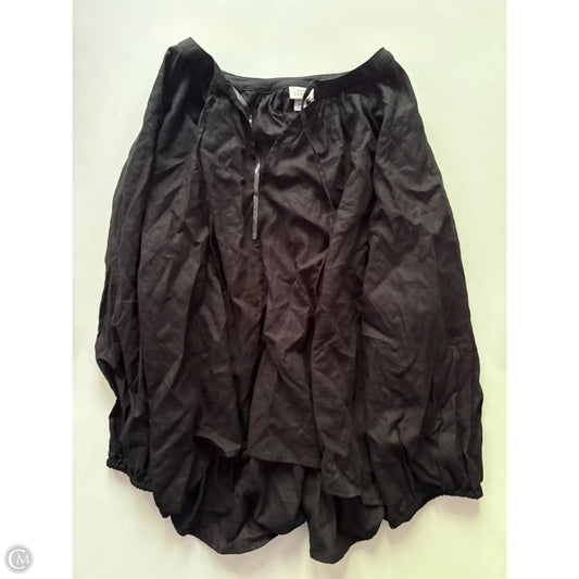 Top Long Sleeve By A New Day In Black, Size: 2x