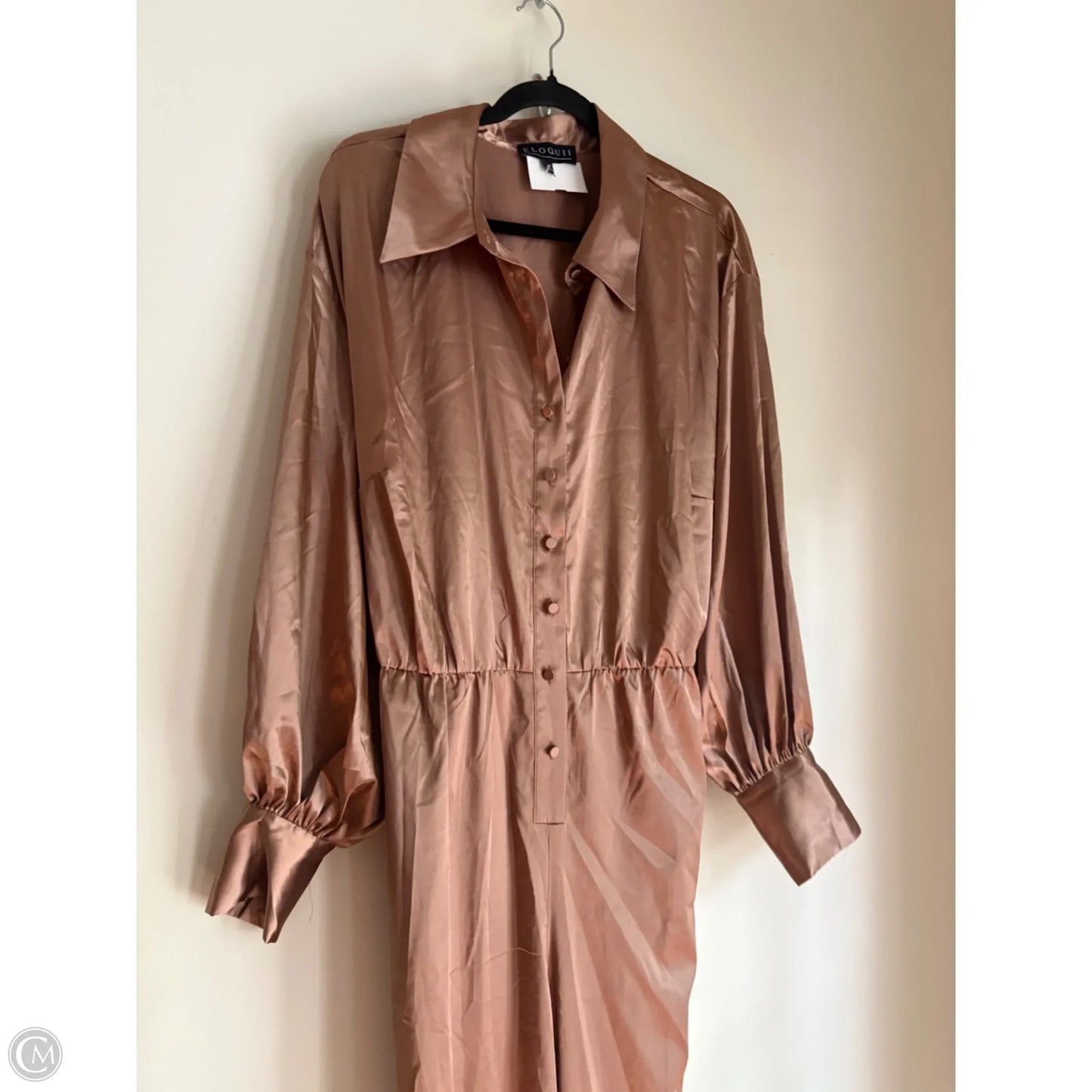 Jumpsuit By Eloquii In Brown, Size: 1x