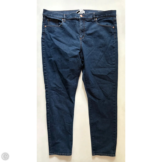 Jeans Straight By Loft In Blue, Size: 18