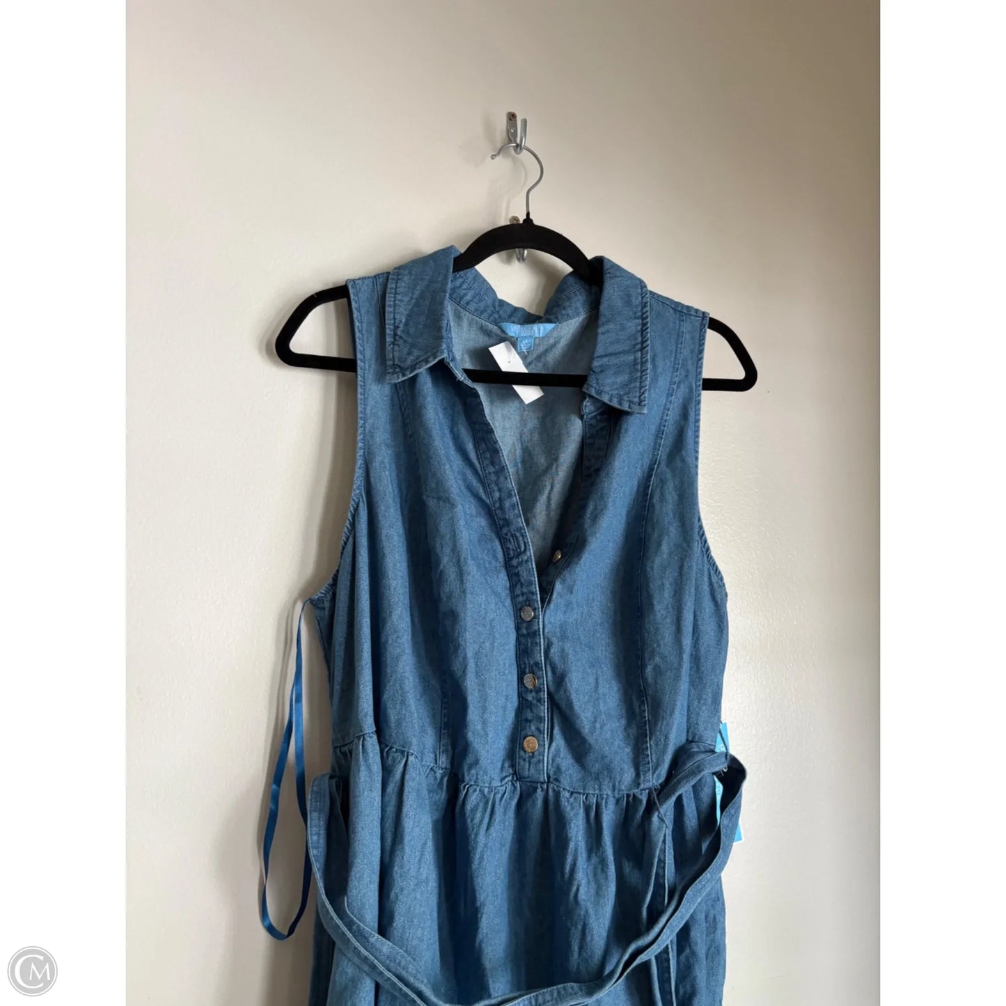 Dress Casual Midi By Draper James In Blue, Size: 1x