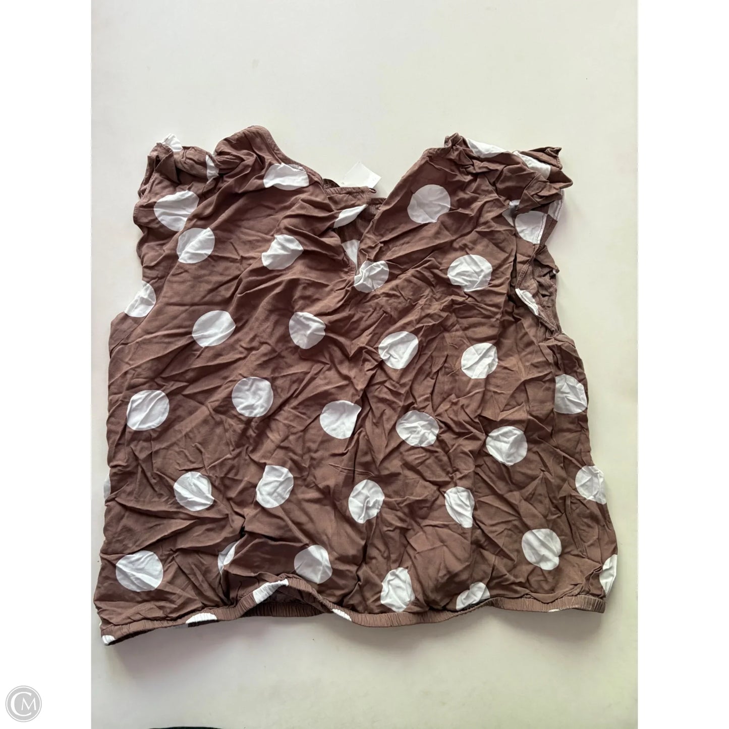 Top Short Sleeve By Loft In Polkadot Pattern, Size: 2x