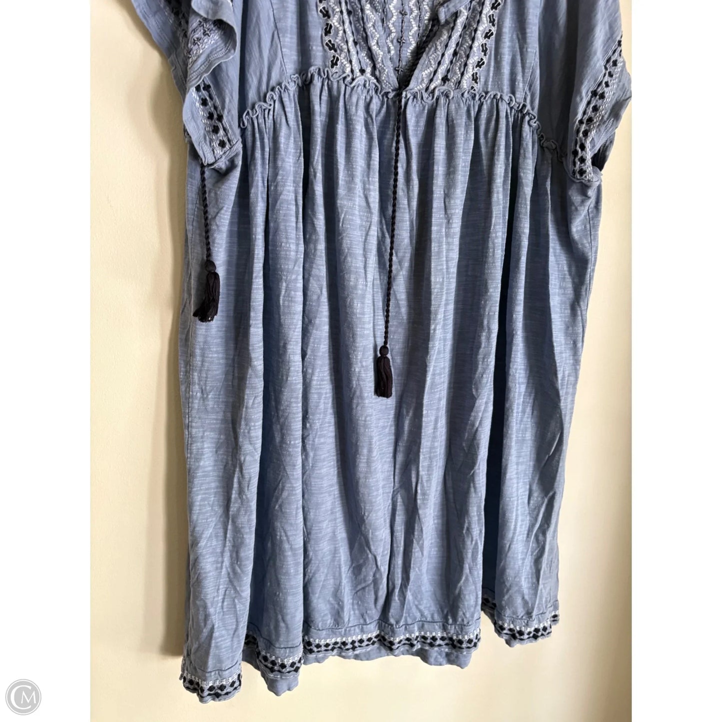 Dress Casual Midi By Crown And Ivy In Blue, Size: 2x