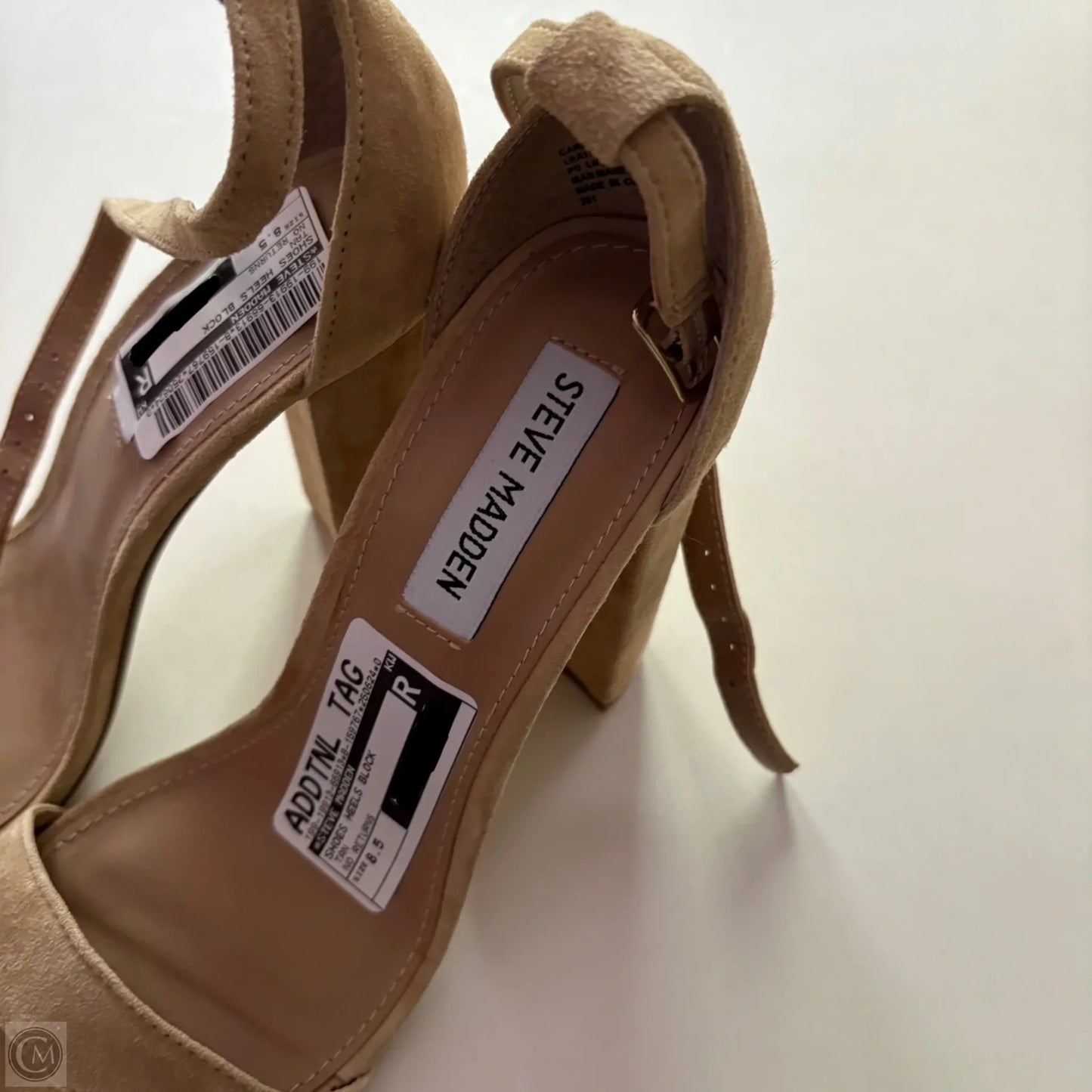 Shoes Heels Block By Steve Madden In Tan, Size: 8.5