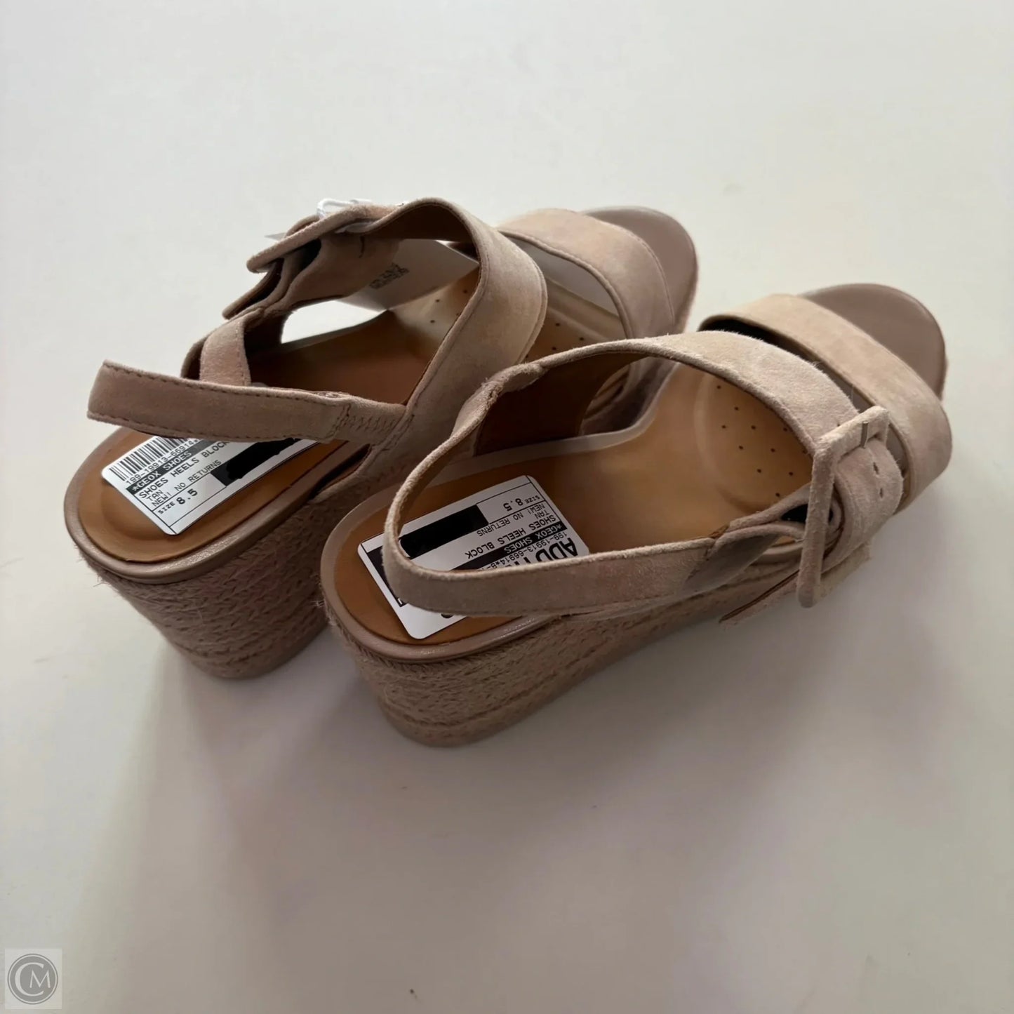 Shoes Heels Block By Geox Shoes In Tan, Size: 8.5