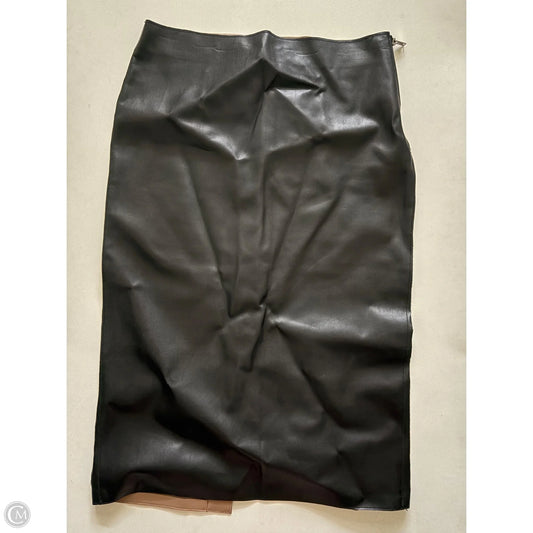 Skirt Midi By Zara Women In Black, Size: 0