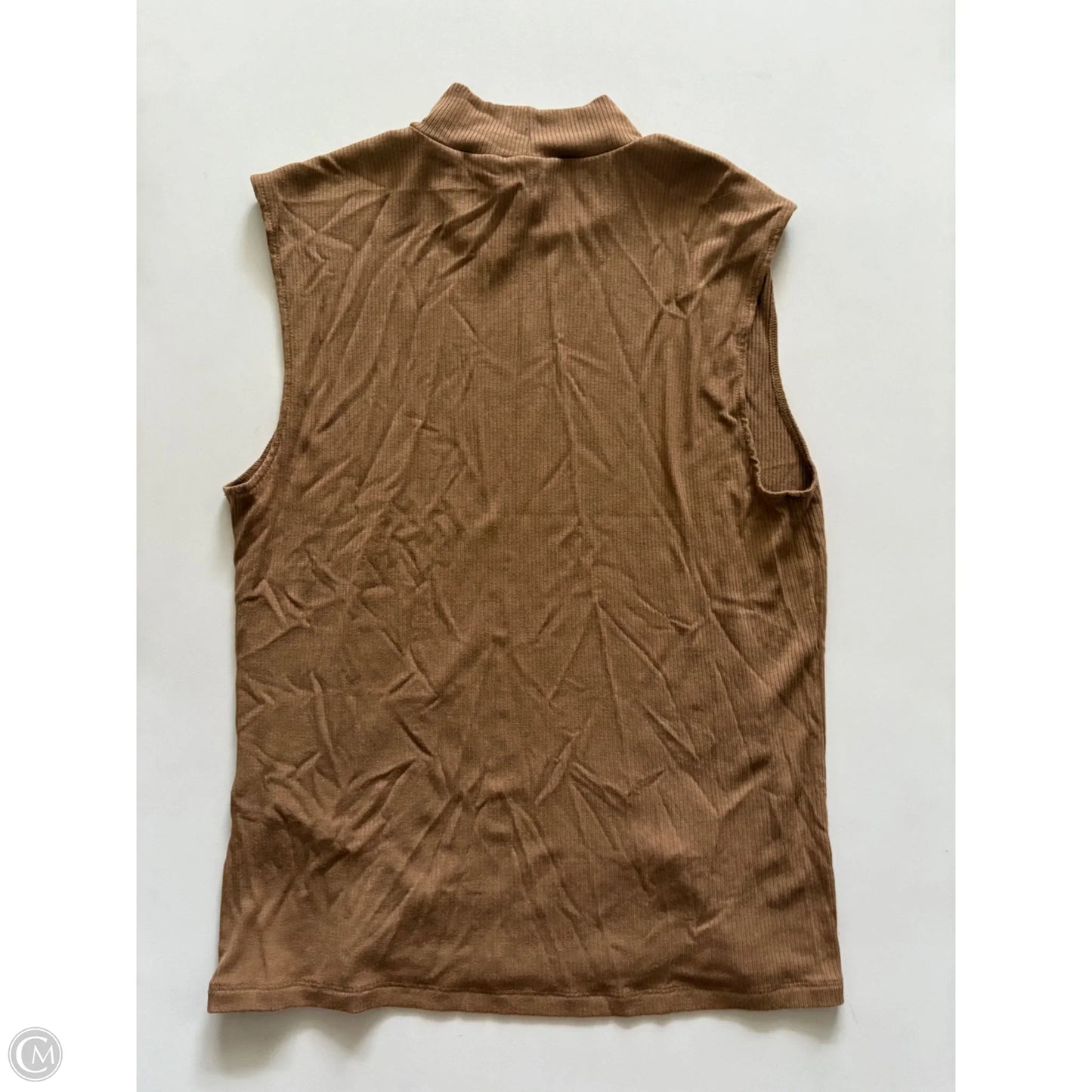 Top Sleeveless By Banana Republic In Brown, Size: M