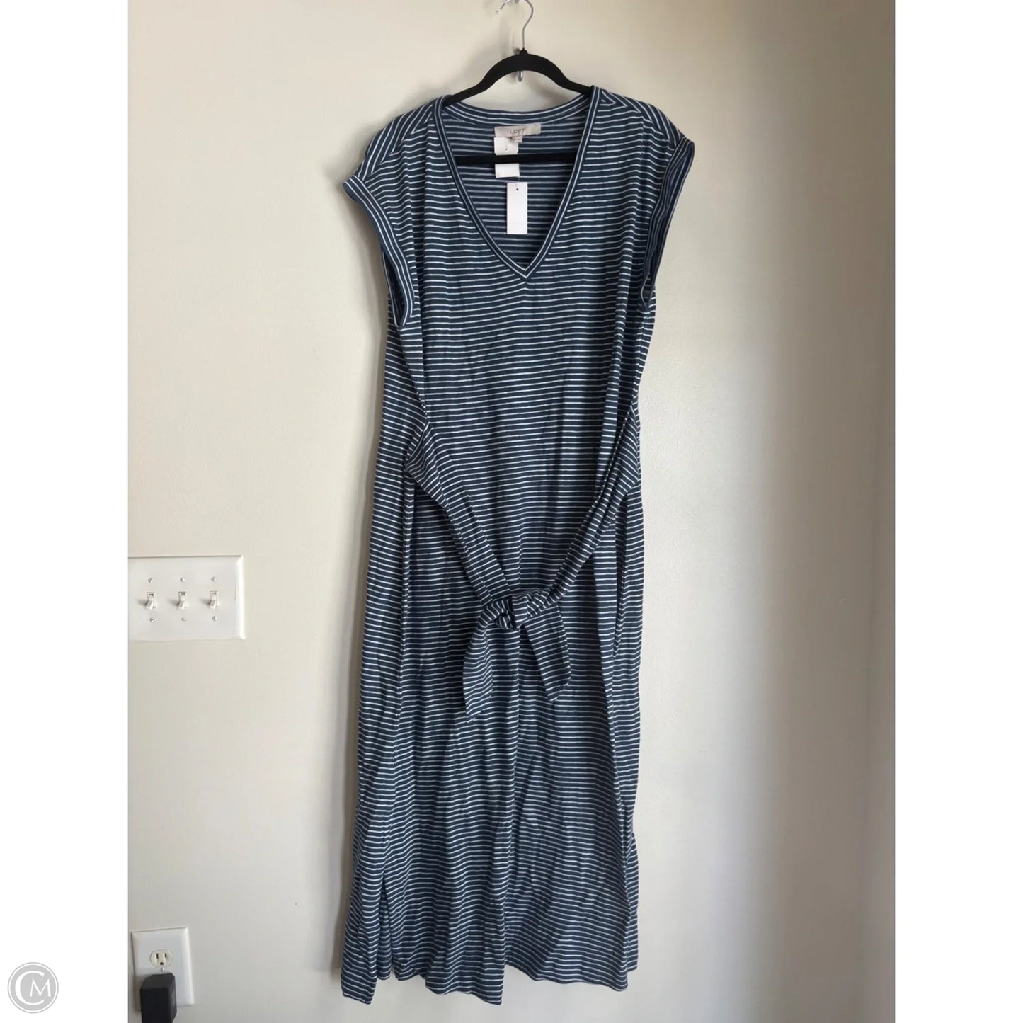 Dress Work By Loft In Striped Pattern, Size: 2x