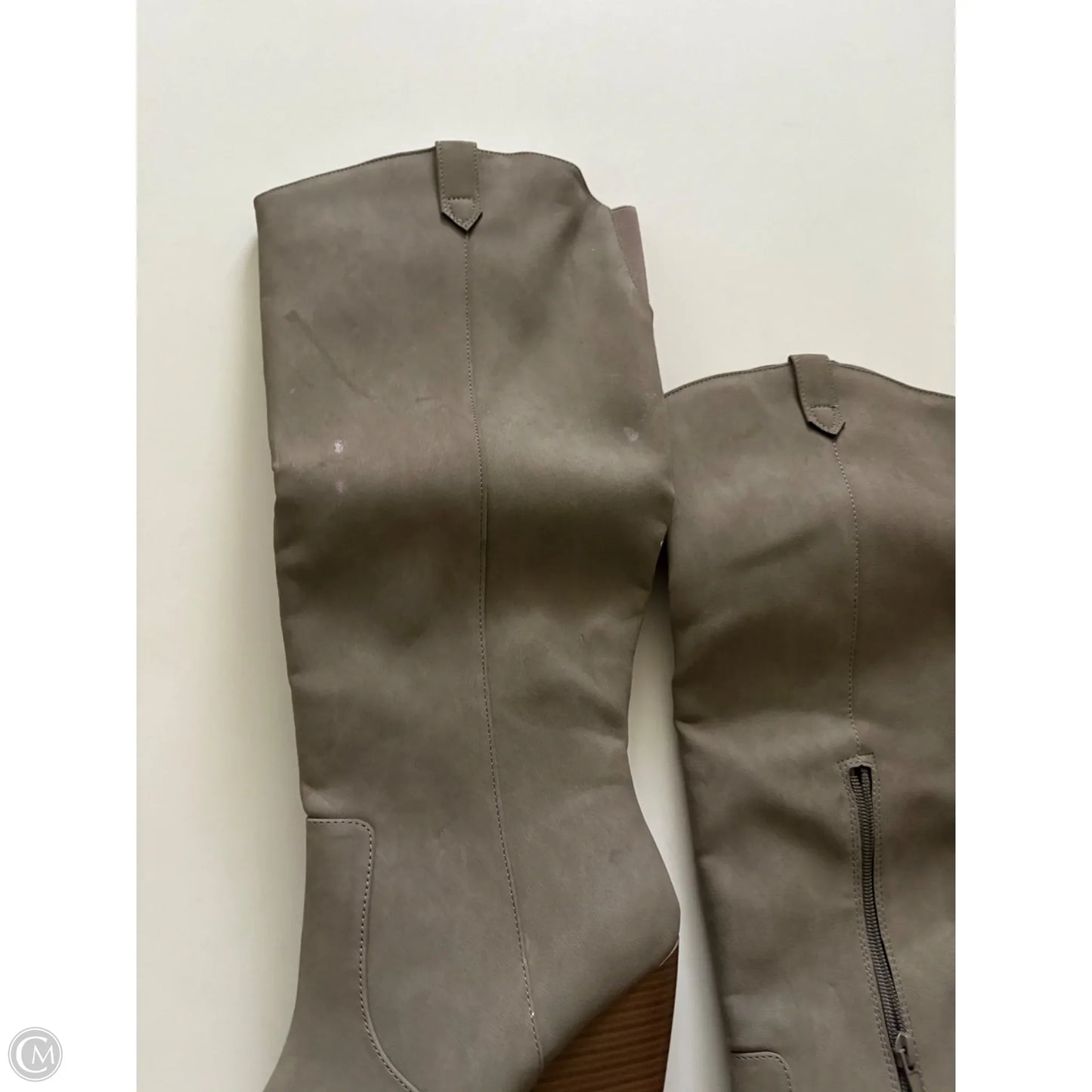 Boots Knee Heels By Ana In Brown, Size: 9.5