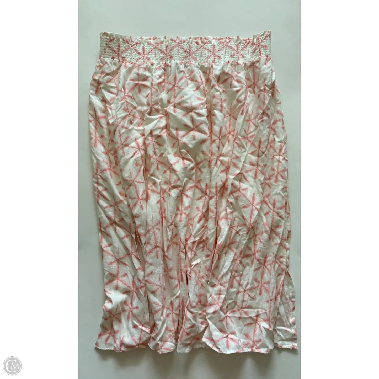 Skirt Maxi By Loft In Cream & Orange, Size: 16