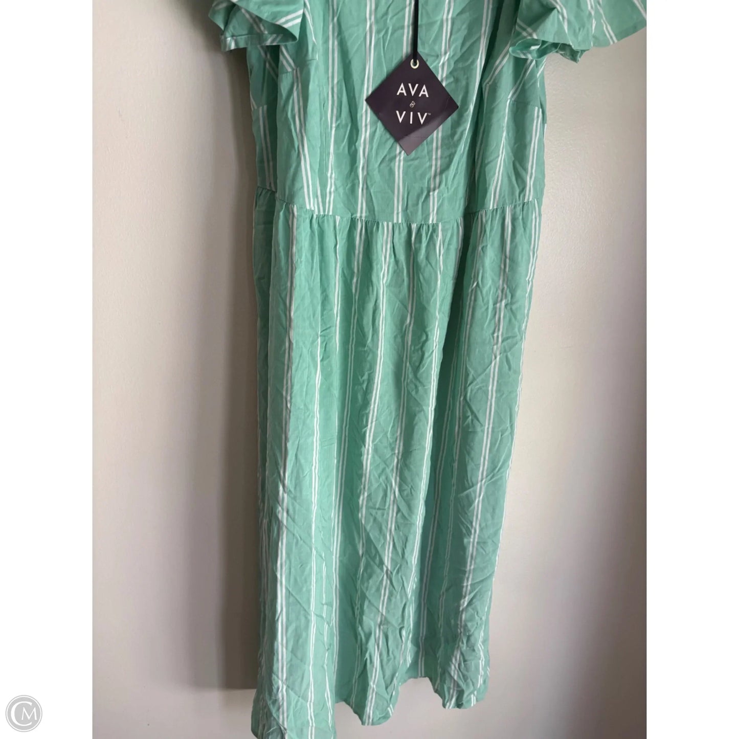 Dress Casual Maxi By Ava & Viv In Striped Pattern, Size: 2x