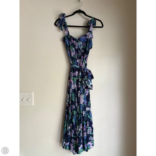 Dress Casual Maxi By J. Crew In Floral Print, Size: Xs