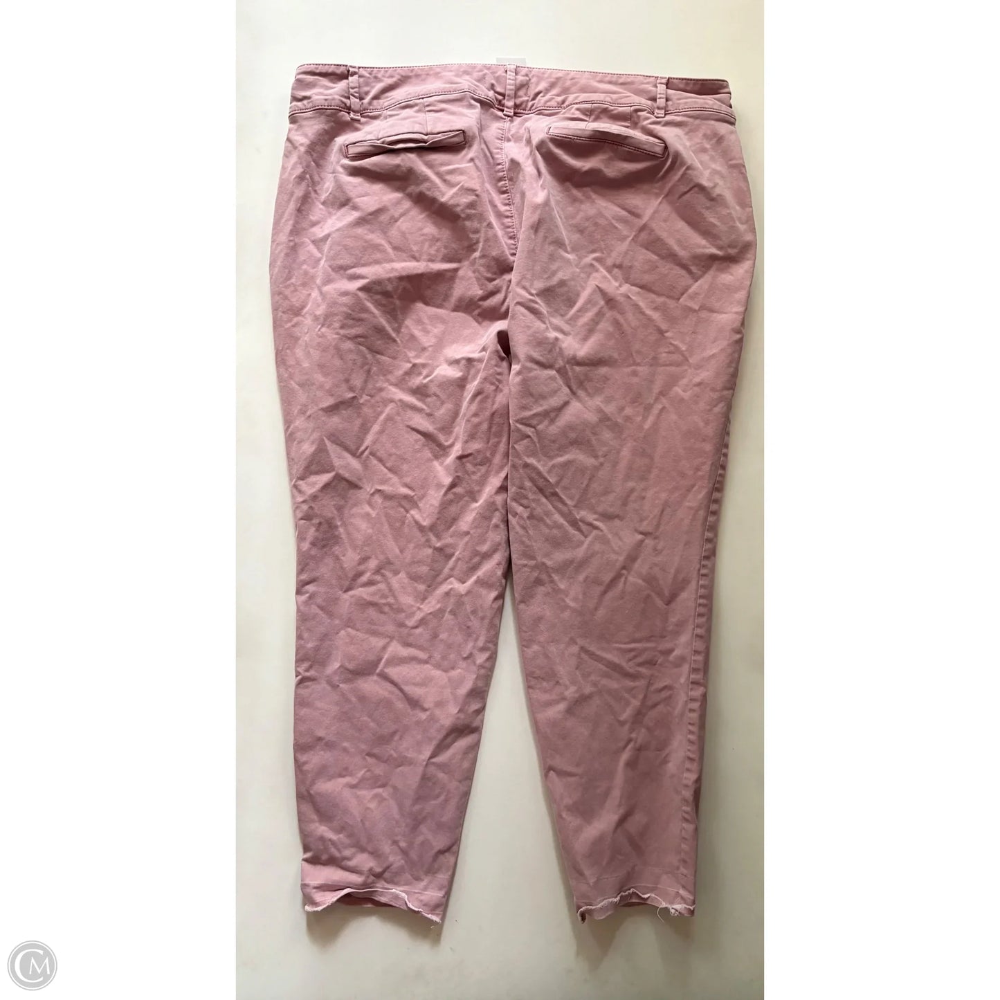 Jeans Skinny By Loft In Pink, Size: 20