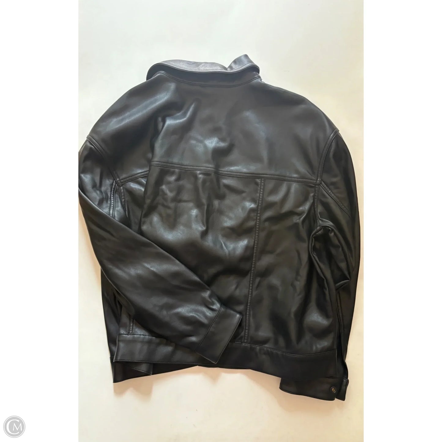 Jacket Moto By Calvin Klein In Black, Size: Xl