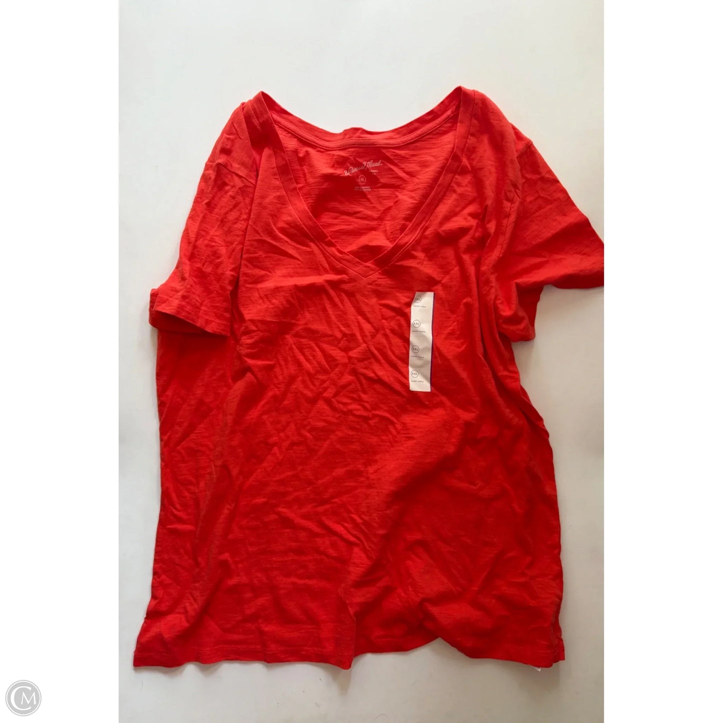 Top Short Sleeve Basic By Universal Thread In Orange, Size: 2x