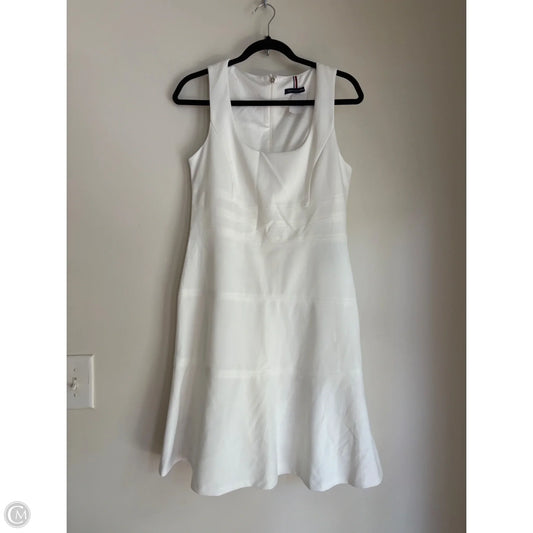 Dress Casual Midi By Tommy Hilfiger In White, Size: M