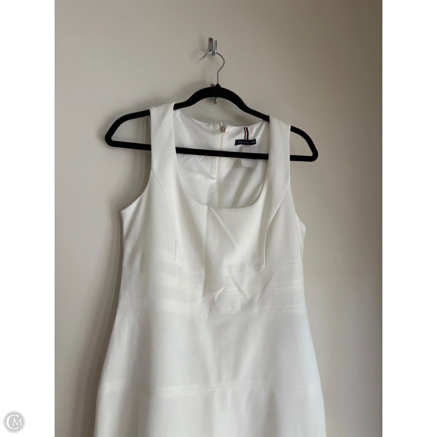 Dress Casual Midi By Tommy Hilfiger In White, Size: M
