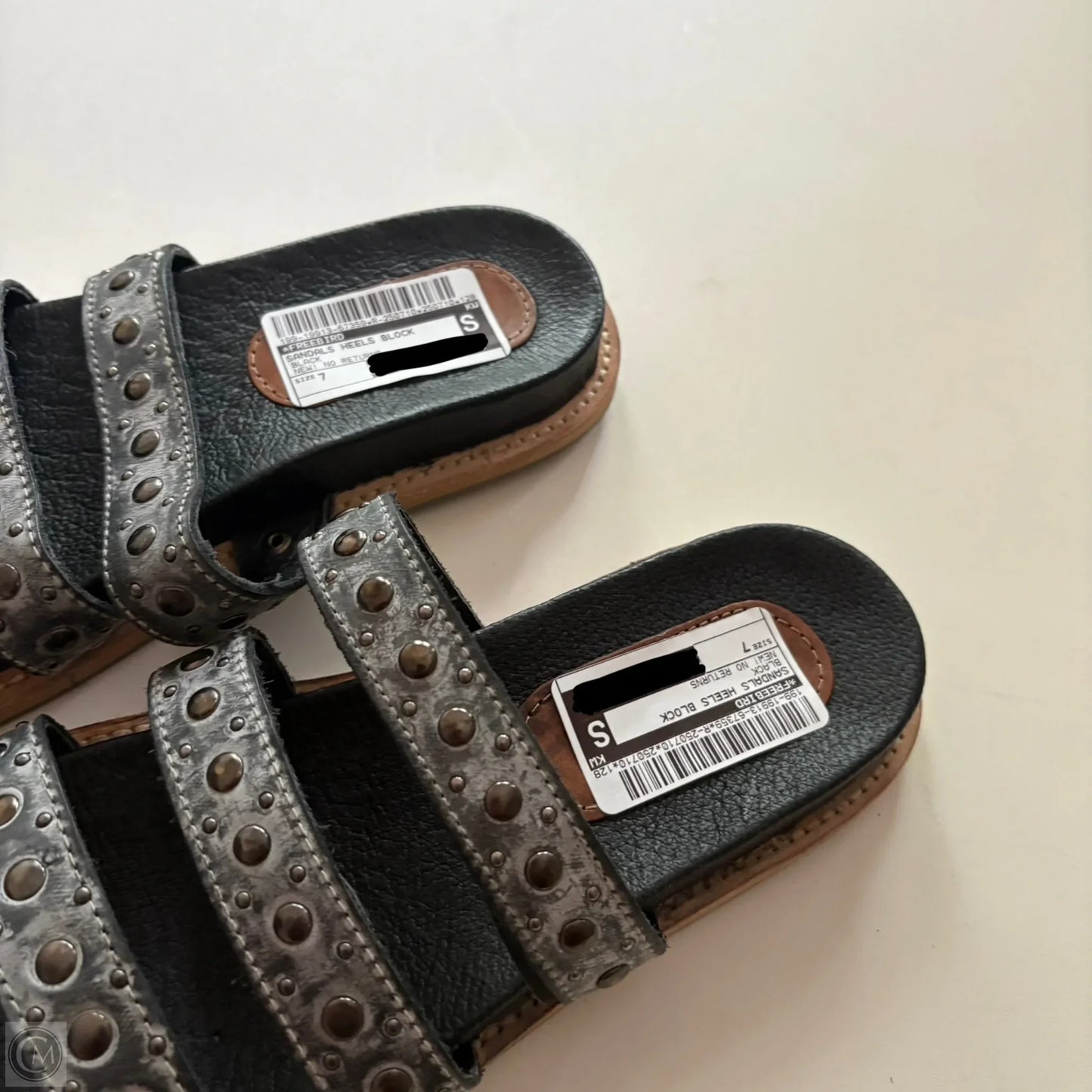 Sandals Heels Block By Freebird In Black, Size: 7