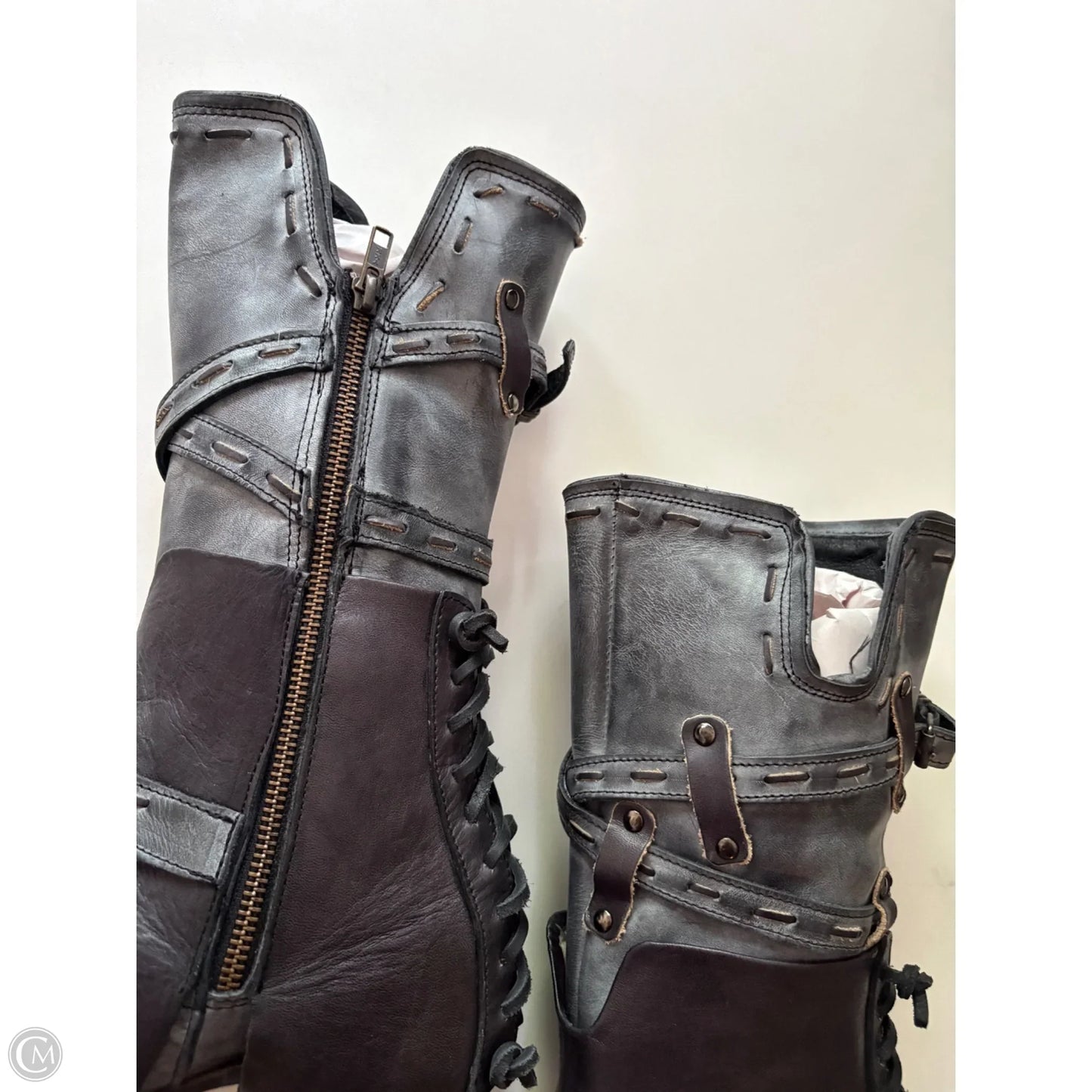 Boots Ankle Flats By Freebird In Black, Size: 7