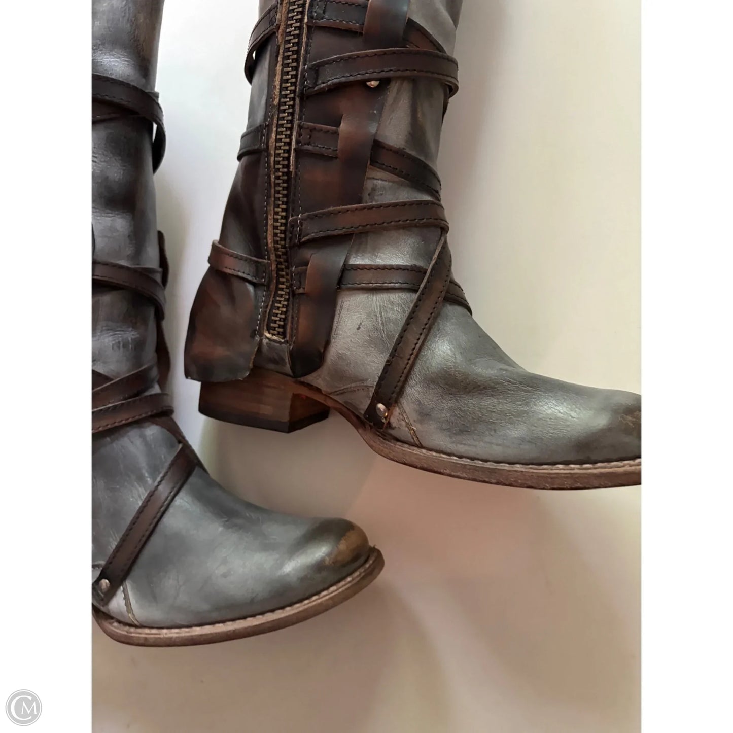 Boots Ankle Flats By Freebird In Black, Size: 7