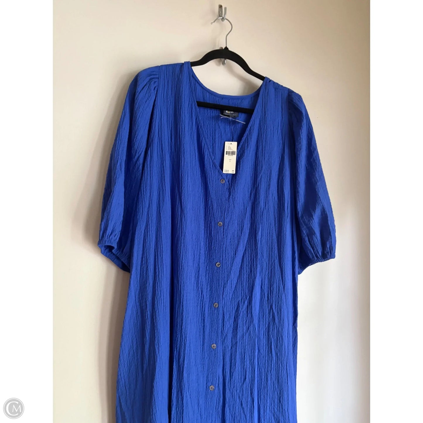 Dress Casual Maxi By Maeve In Blue, Size: L