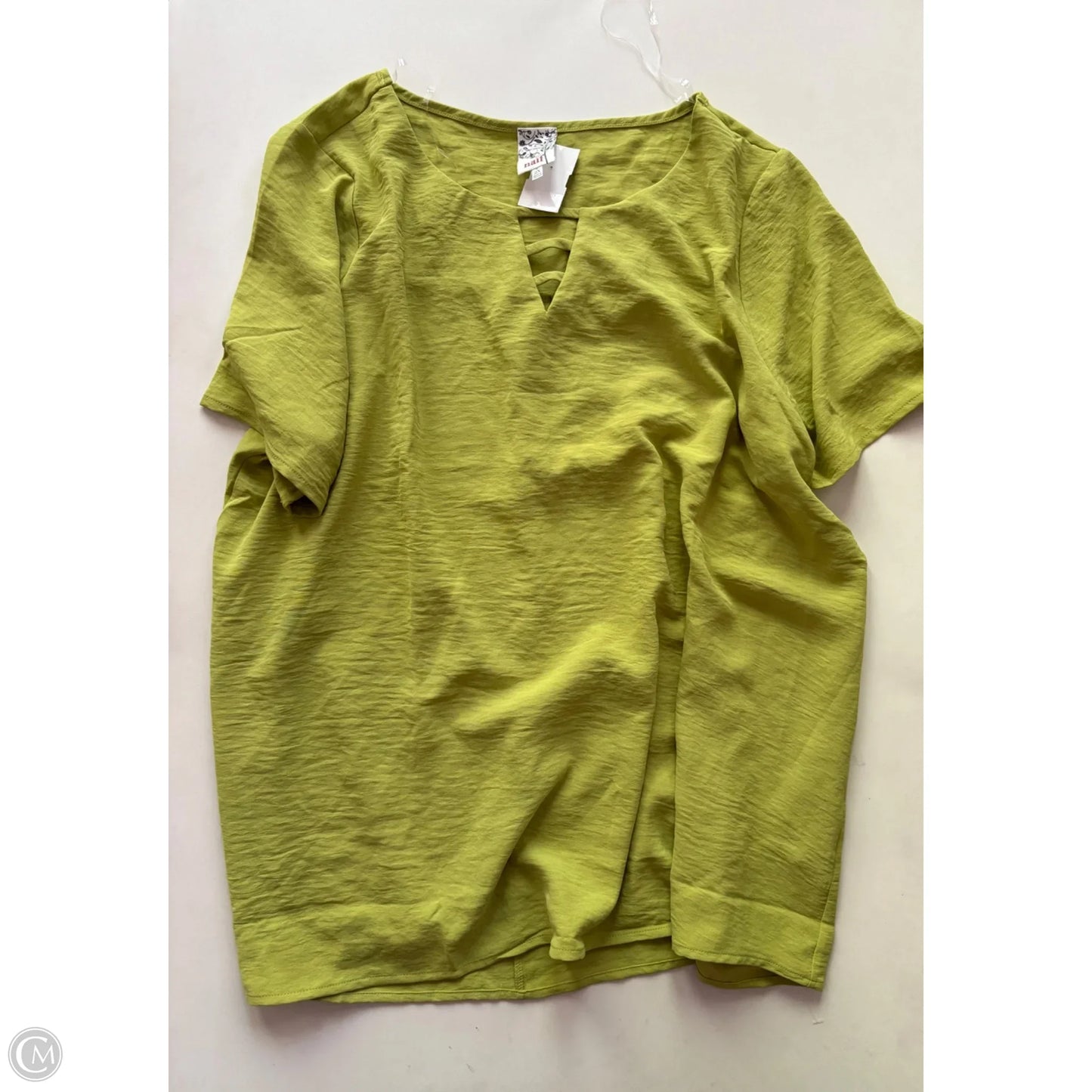 Blouse Short Sleeve By Naif In Green, Size: 2x