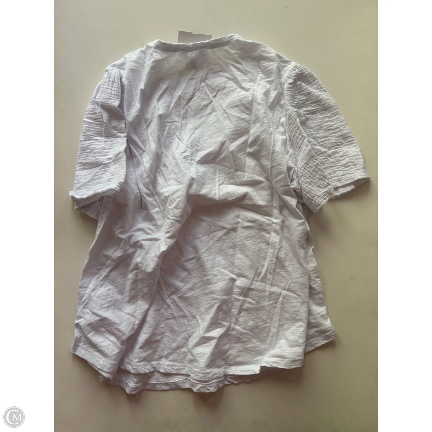 Top Short Sleeve By Time And Tru In White, Size: 2x