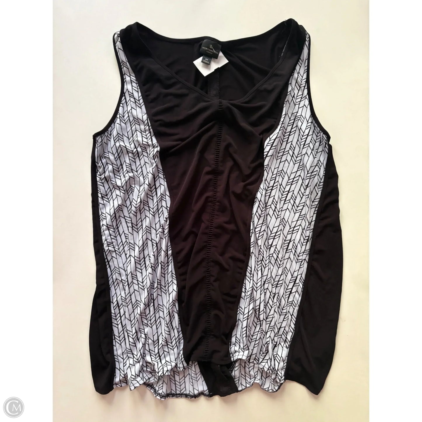 Top Sleeveless By Worthington In Black, Size: 2x