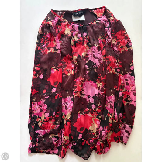 Blouse Long Sleeve By Lane Bryant In Floral Print, Size: L
