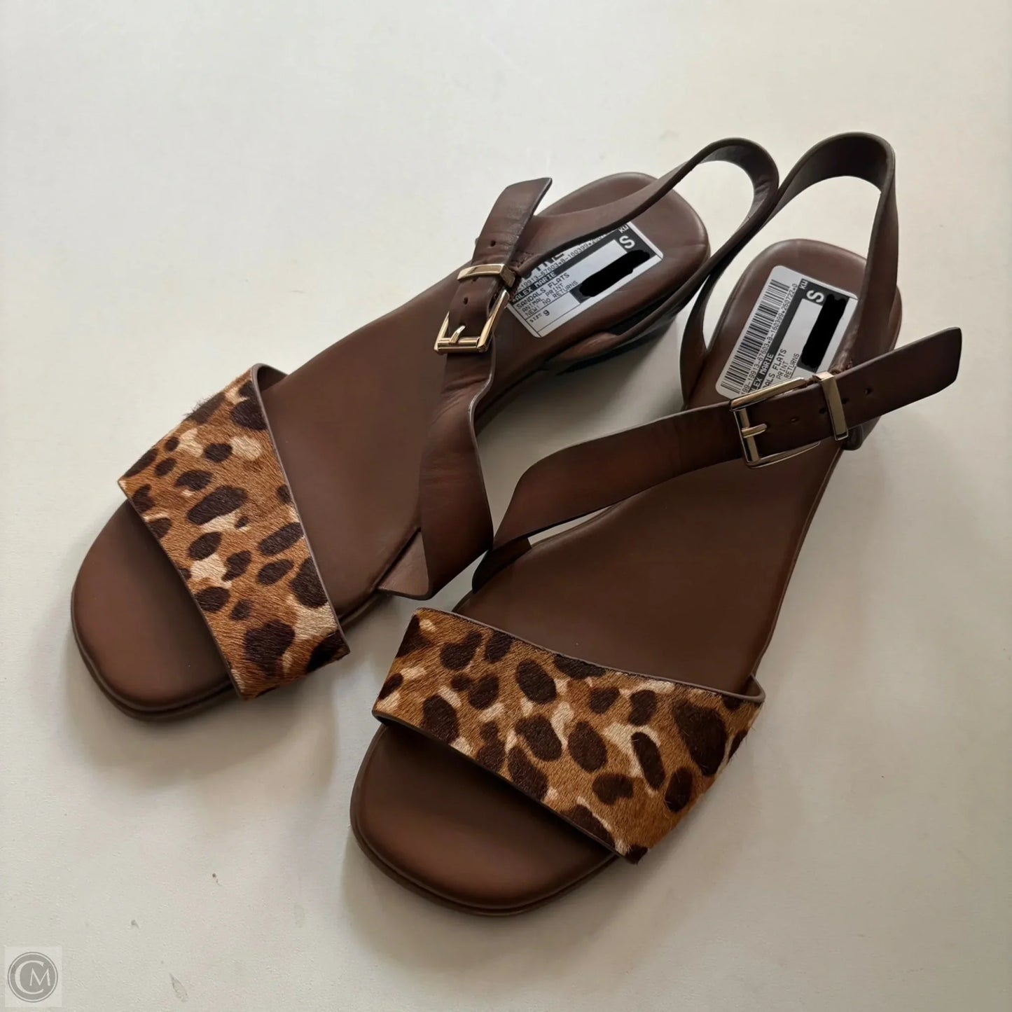 Sandals Flats By Alex Marie In Animal Print, Size: 9