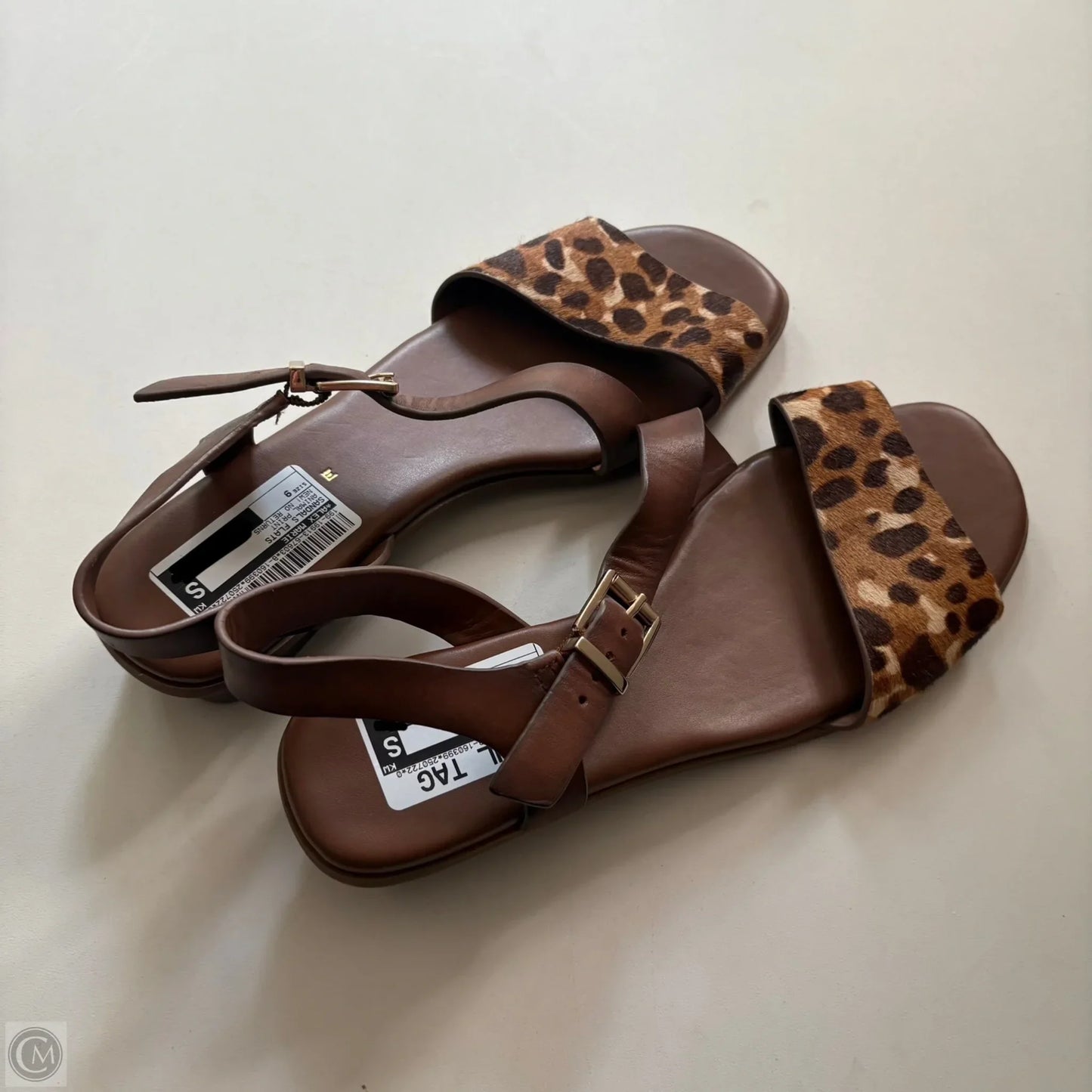 Sandals Flats By Alex Marie In Animal Print, Size: 9