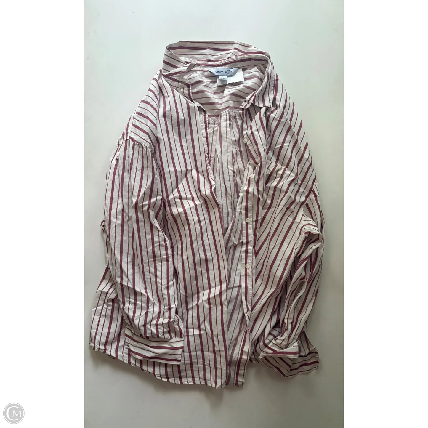Top Long Sleeve By Old Navy In Striped Pattern, Size: Xl