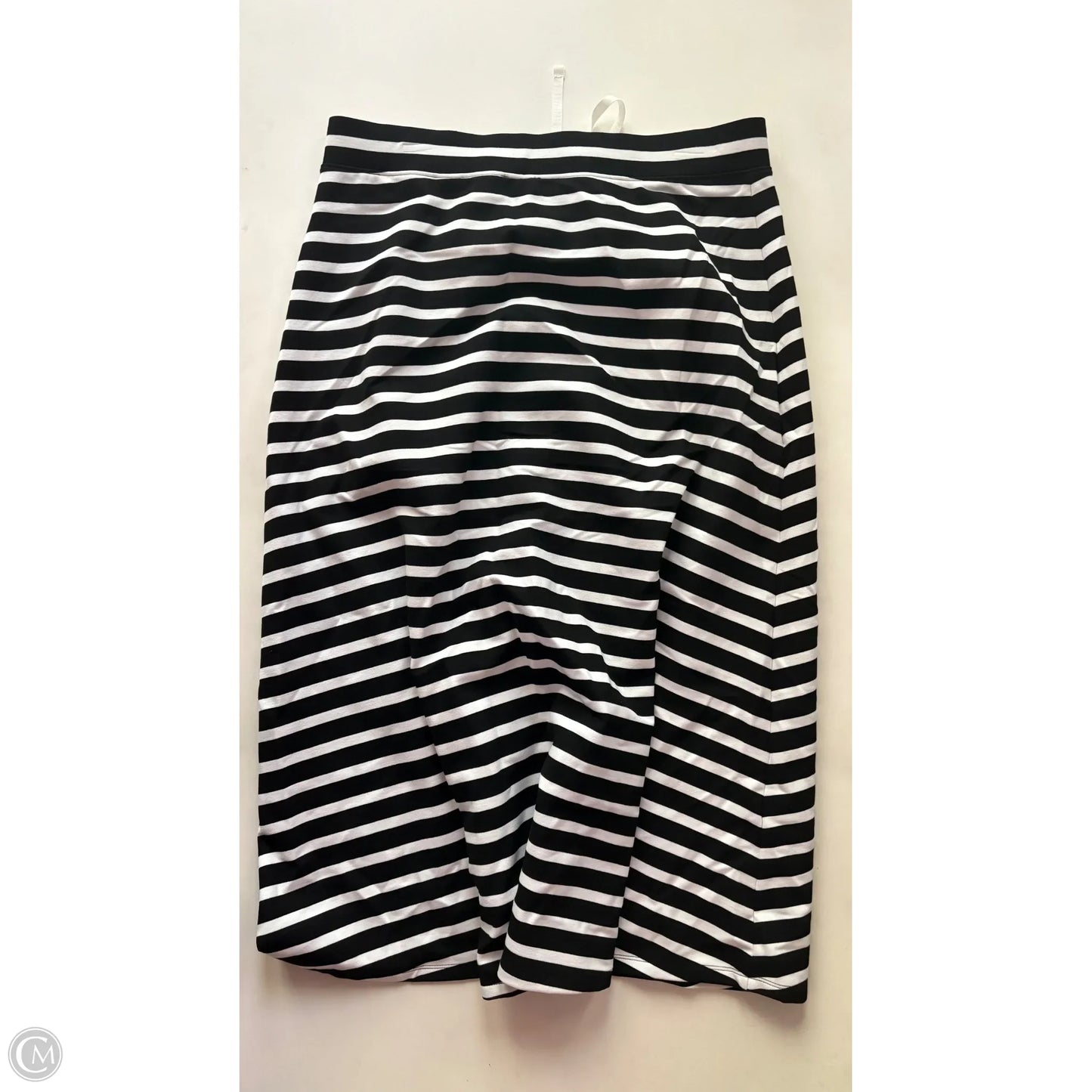 Skirt Maxi By Talbots In Striped Pattern, Size: L