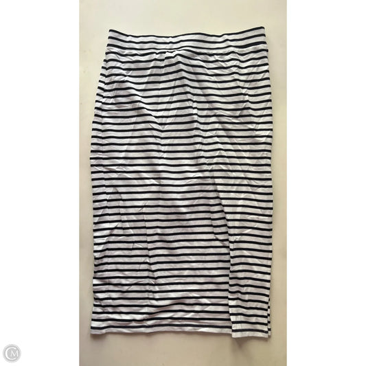 Skirt Maxi By Talbots In Striped Pattern, Size: L
