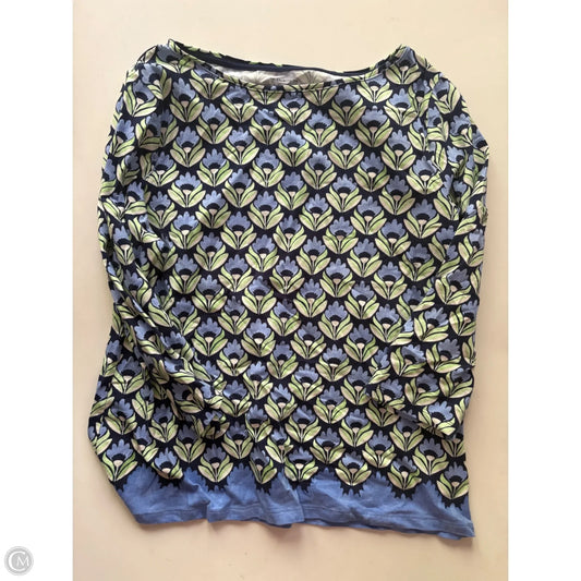 Top Long Sleeve By Talbots In Floral Print, Size: Xl