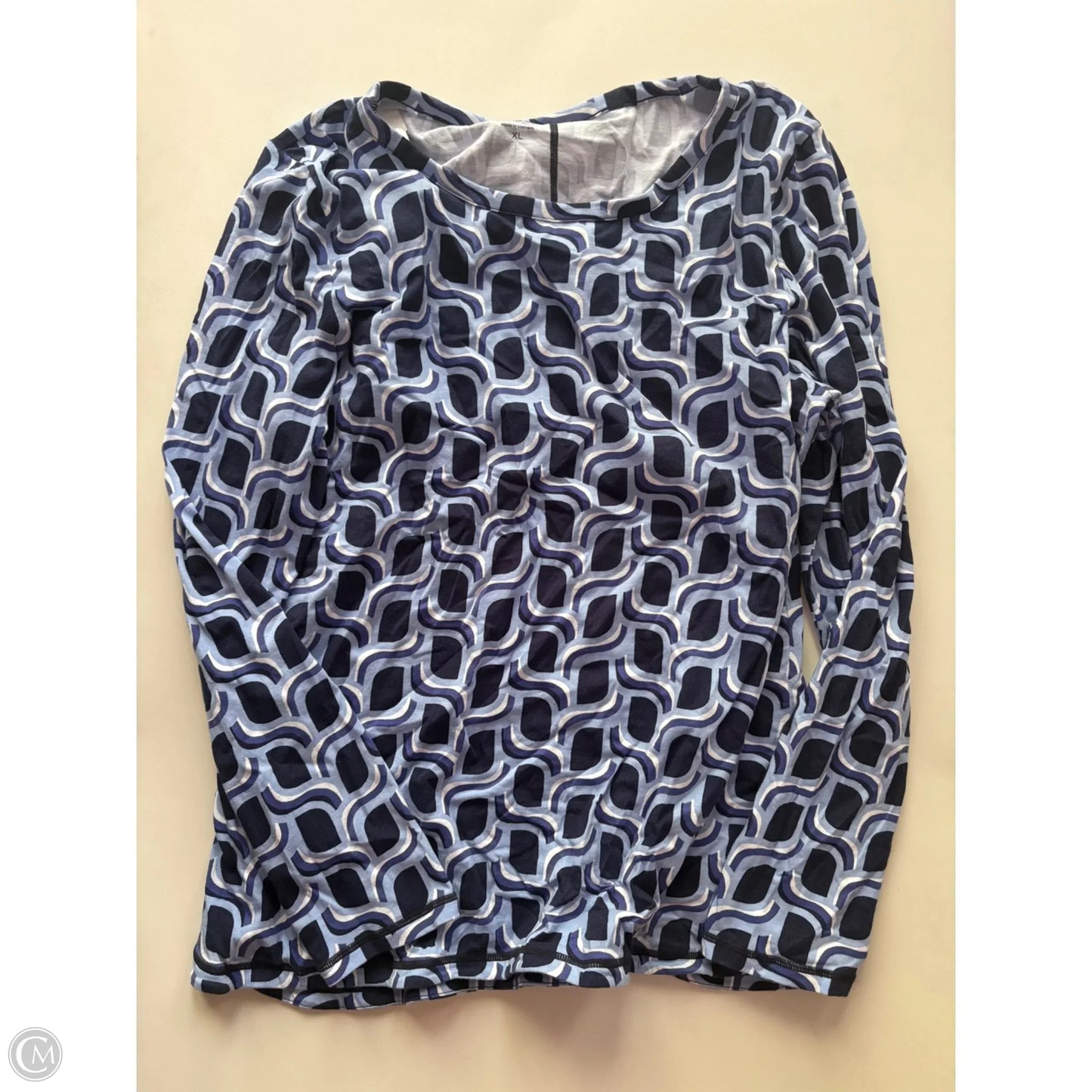 Top Long Sleeve By Talbots In Blue, Size: Xl