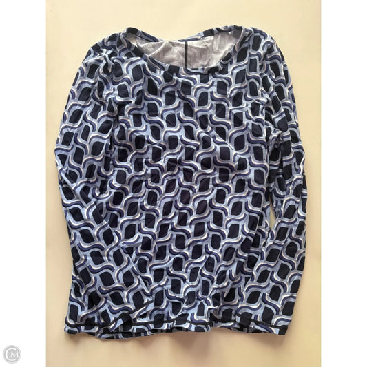 Top Long Sleeve By Talbots In Blue, Size: Xl