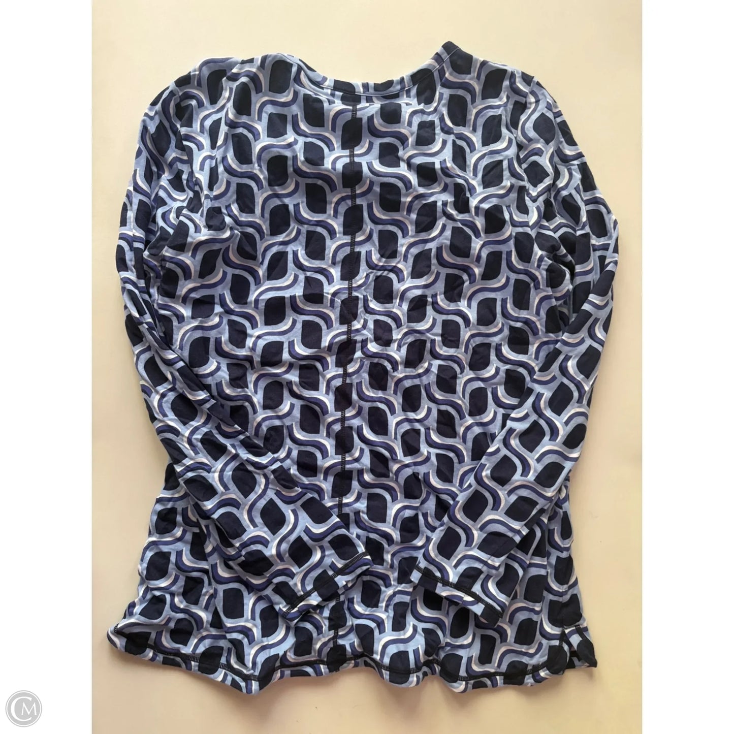 Top Long Sleeve By Talbots In Blue, Size: Xl