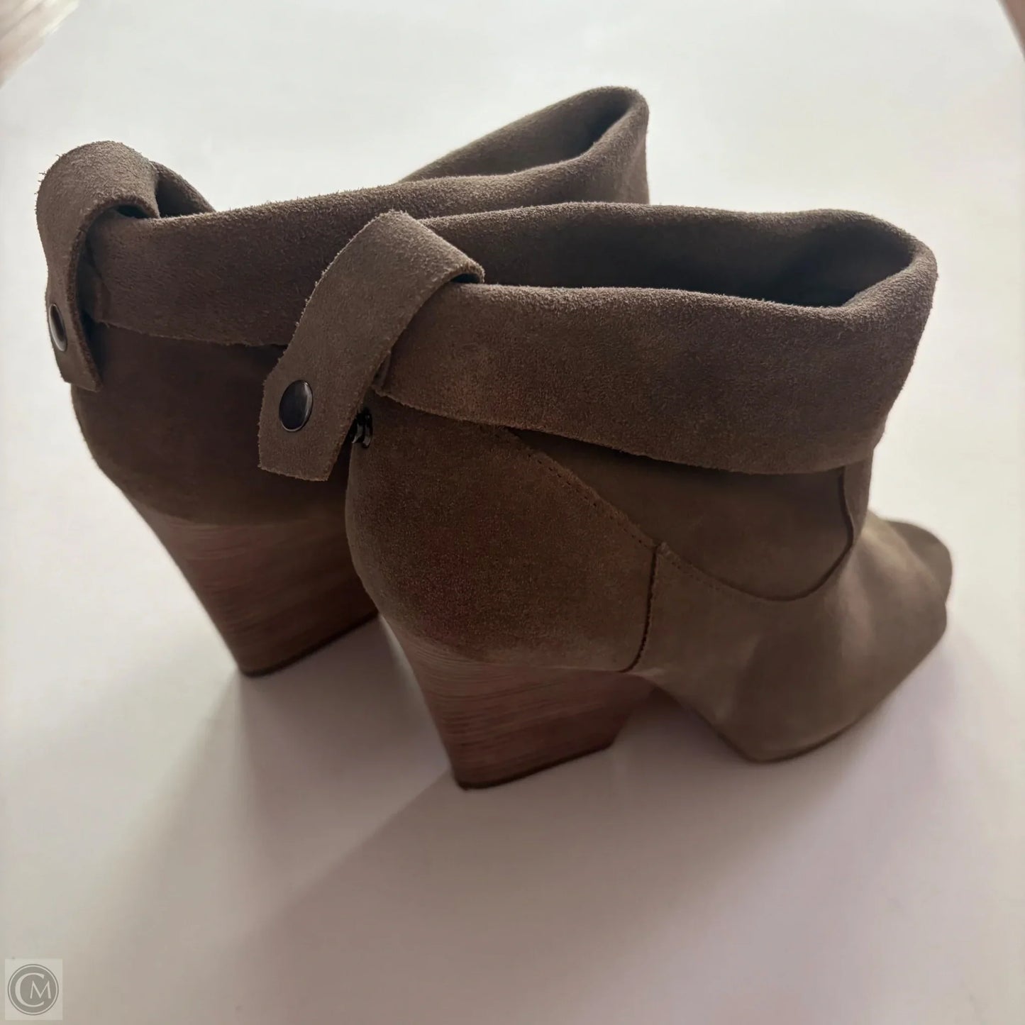 Boots Ankle Heels By Vince Camuto In Brown, Size: 7