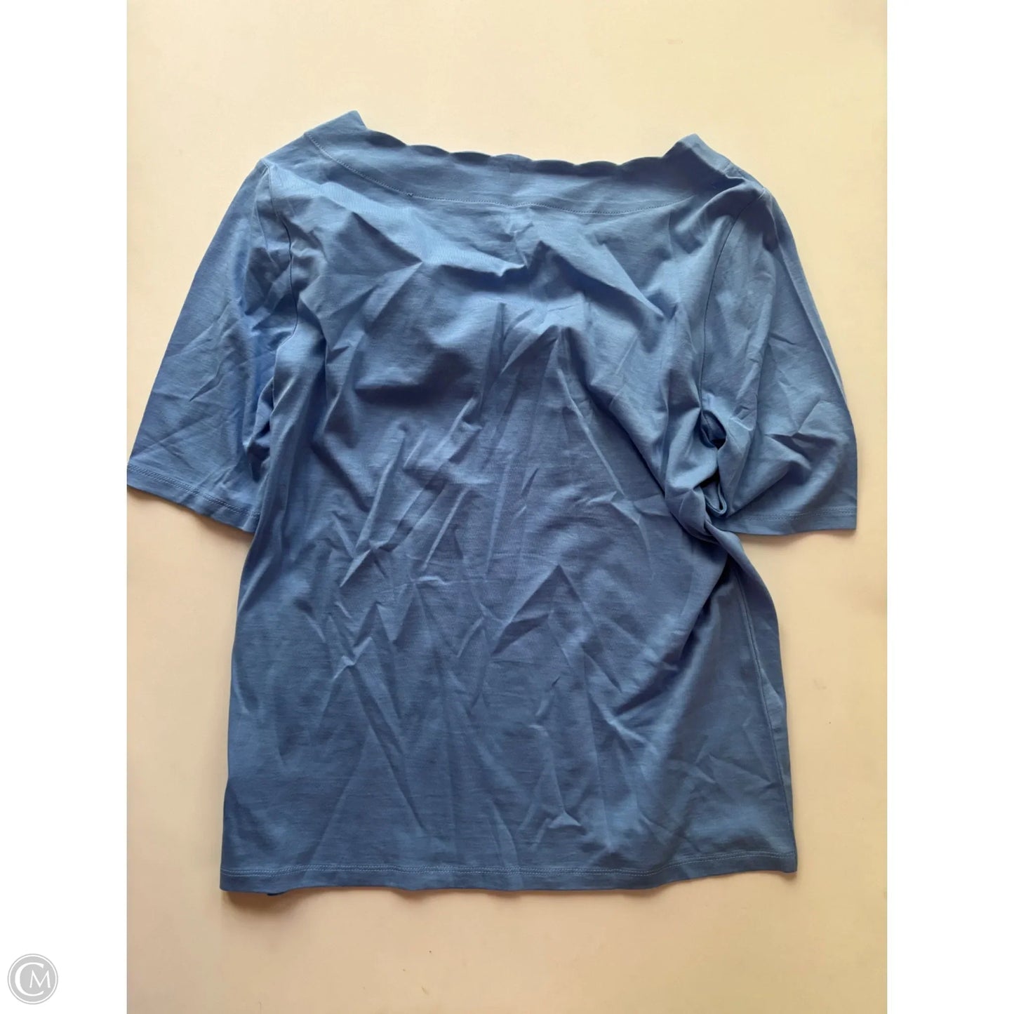 Top Short Sleeve By Talbots In Blue, Size: S