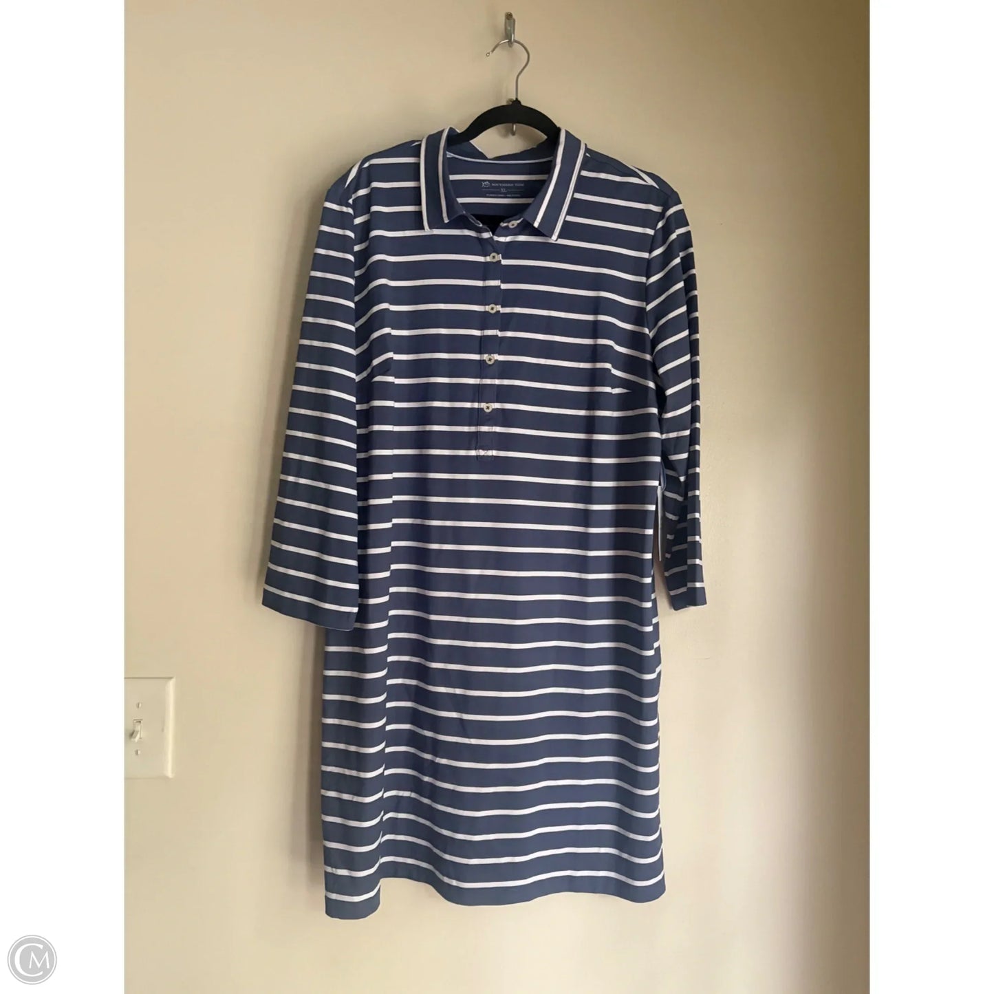 Dress Casual Maxi By Southern Tide In Striped Pattern, Size: Xl