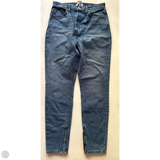 Jeans Straight By Re Done In Blue, Size: 12