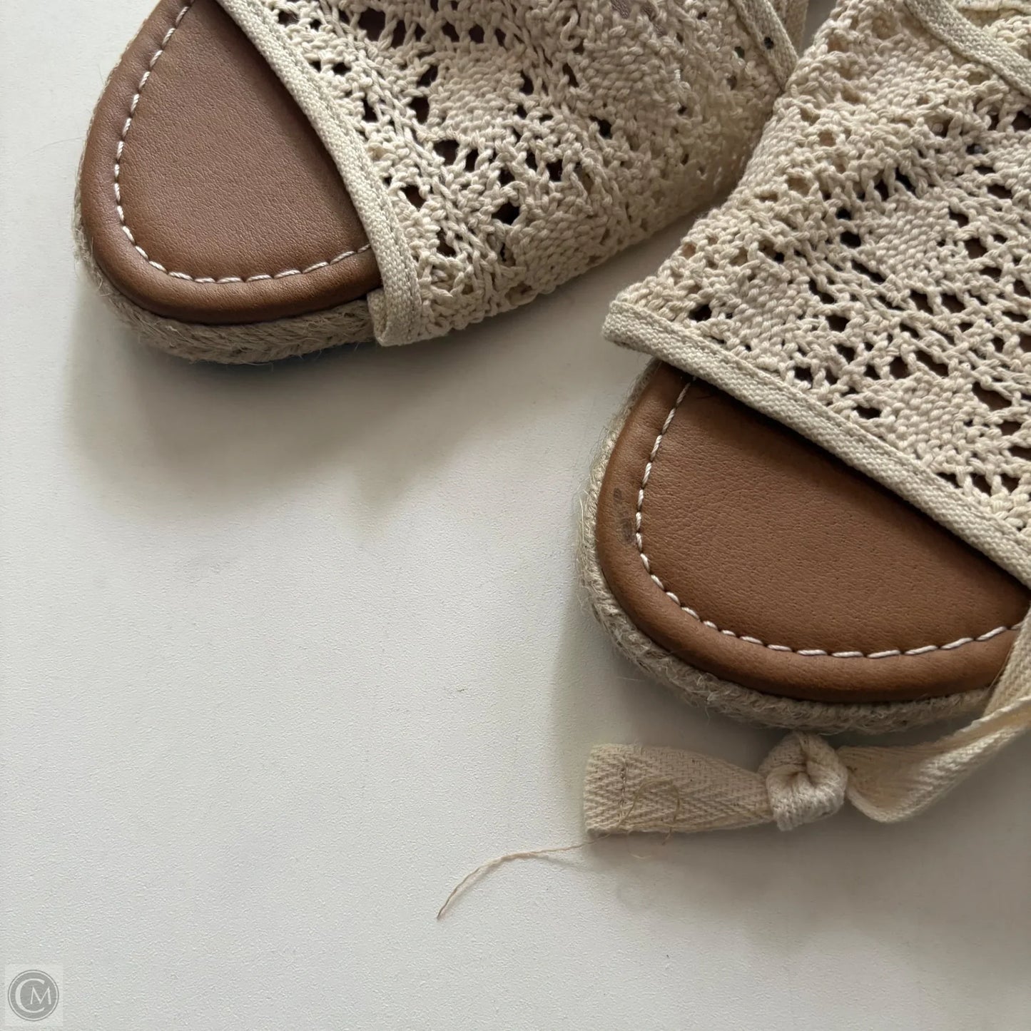 Sandals Flats By Y Not In Cream, Size: 10