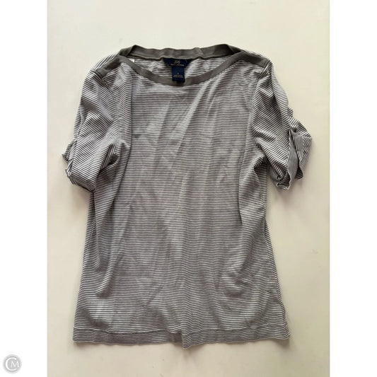 Top Short Sleeve By Brooks Brothers In Striped Pattern, Size: M