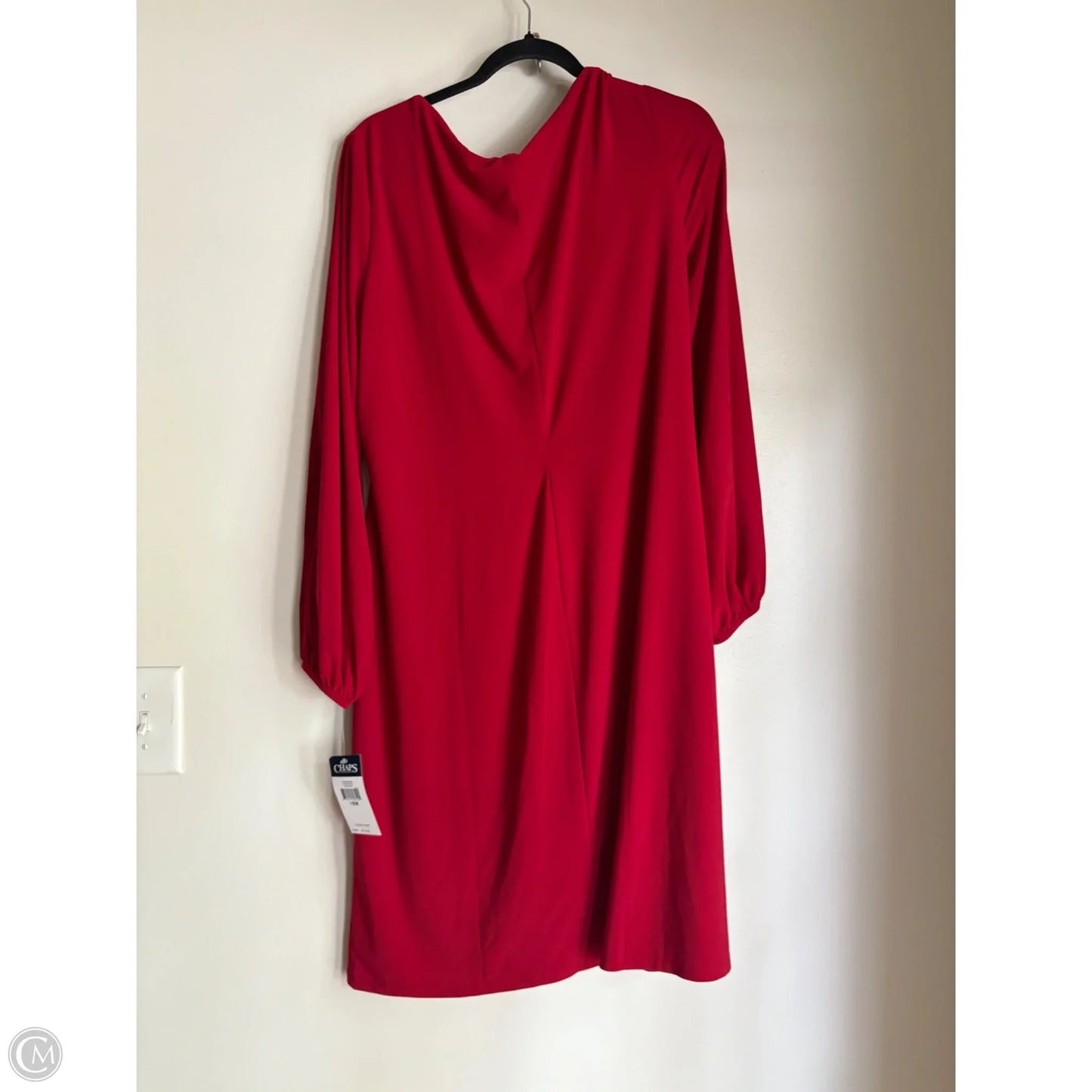 Dress Work By Chaps In Red, Size: 1x