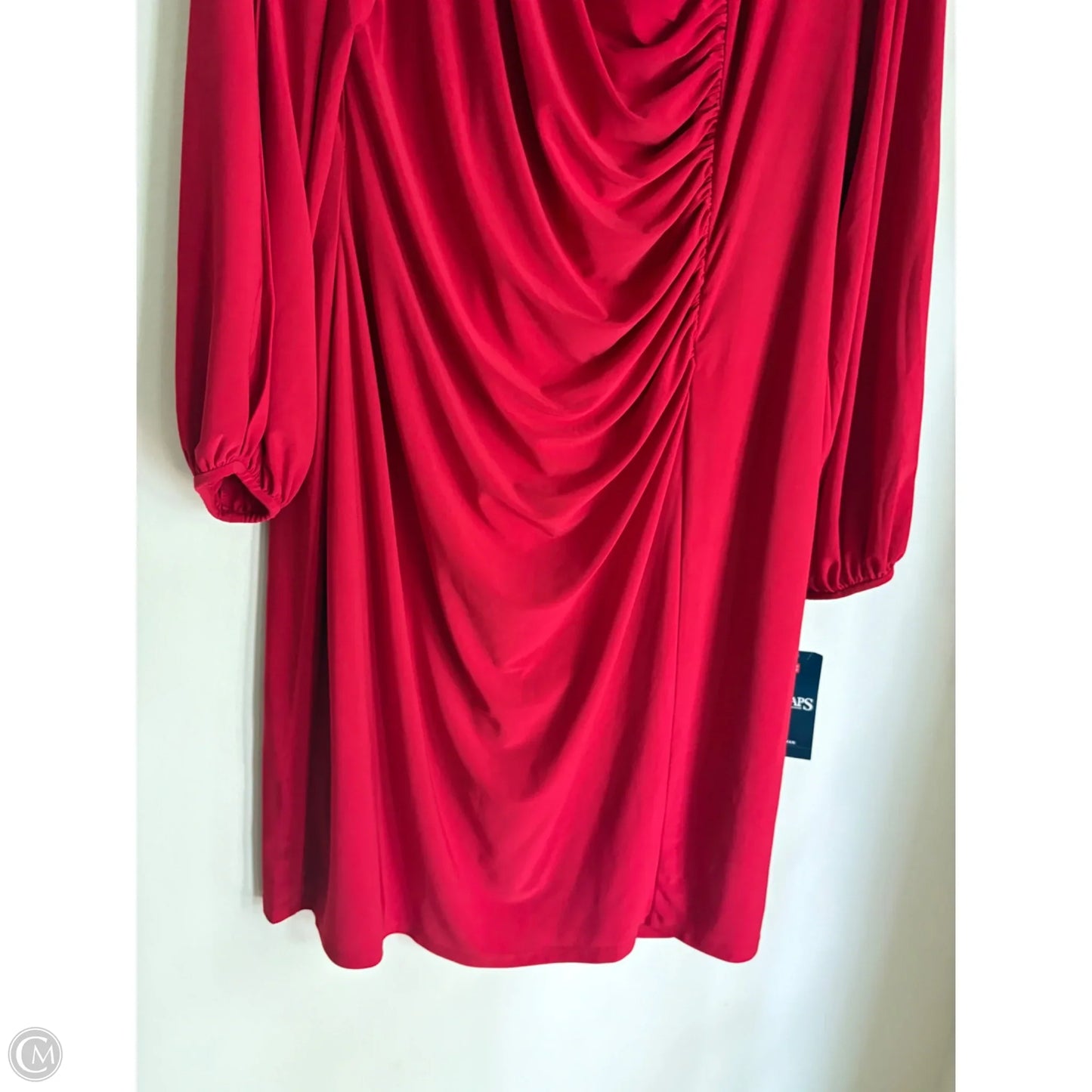 Dress Work By Chaps In Red, Size: 1x